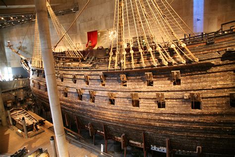 An Impressive Side View Of The Vasa The 17th Century Swedish Warship