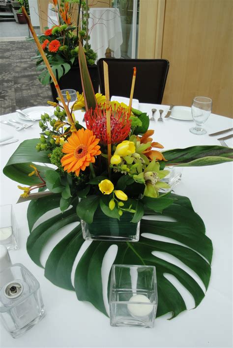 Tropical Floral Centerpieces Tropical Centerpieces Tropical Wedding Centerpieces Tropical