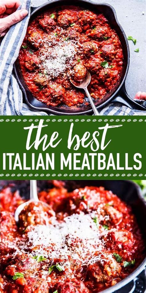 Add meatballs, broth and wine; The Best Italian Meatballs | Easy italian meatballs ...
