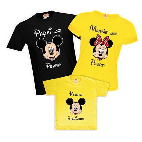 Camisetas De Aniversário Disney Mickey Elo7 Produtos Especiais