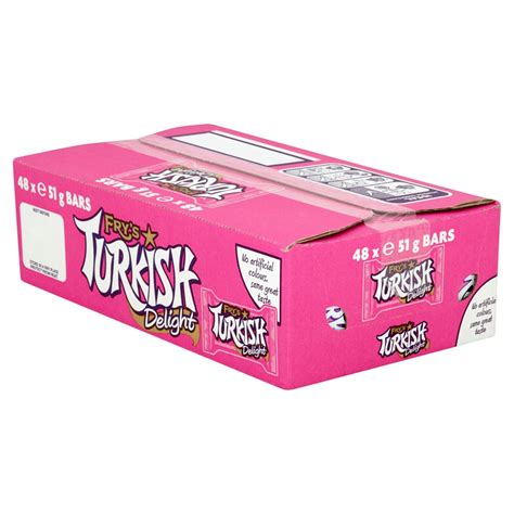Frys Turkish Delight Chocolate Bar 51g Bb Foodservice
