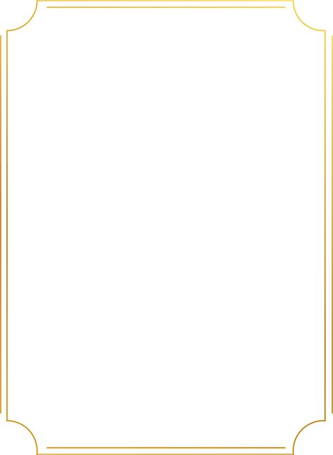 Free Luxury Wedding Geometric Gold Frame Border 9638521 Png With
