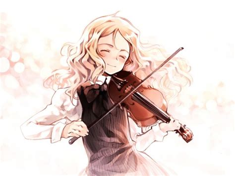 Anime Girl Playing Violin Violin Anime Pinterest