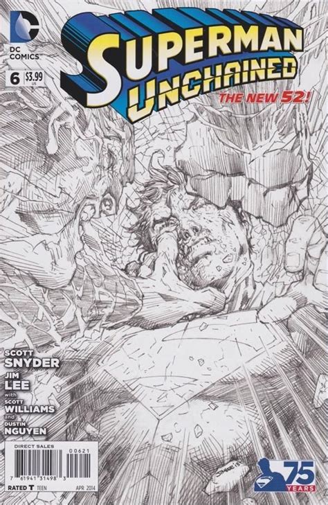 Image Superman Unchained Vol 1 6 Sketch Variant Dc Database