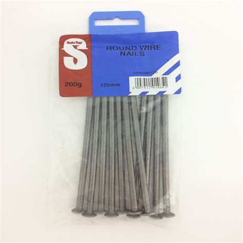 Pre Pack Round Wire Nail 125mm Quantity200g Safetop Cashbuild