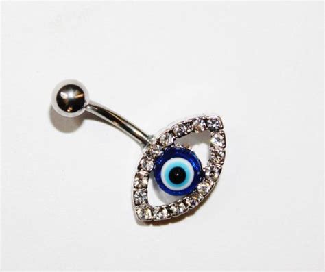 Evil Eye Belly Ringbelly Ring Belly Button Ring Navel Ring Etsy Belly Button Rings Belly