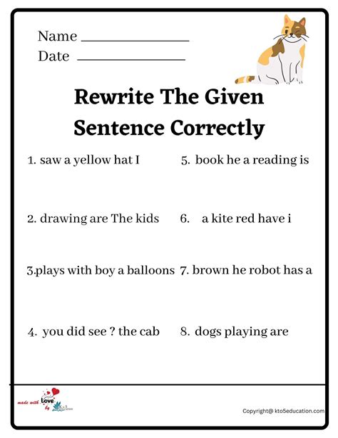 rewrite the sentence