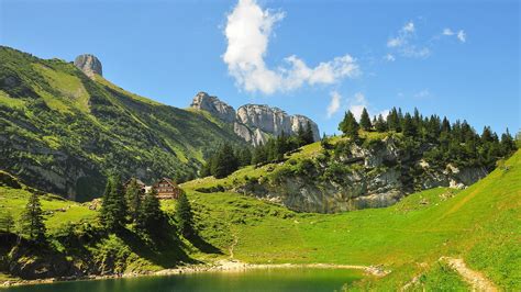 1920x1080 1920x1080 Nature Landscape Mountain Hill Clouds Rock Trees