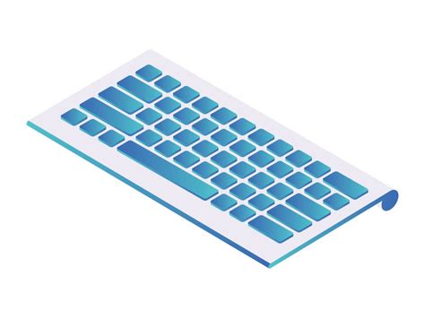 Isometric Computer Keyboard Keyboard Vector Keyboard Clip Etsy Canada