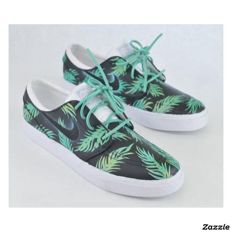 Nike revolution 5 wide men's. Sea Foam Green & Gold Tropical Floral Nike SB | Zazzle.com ...
