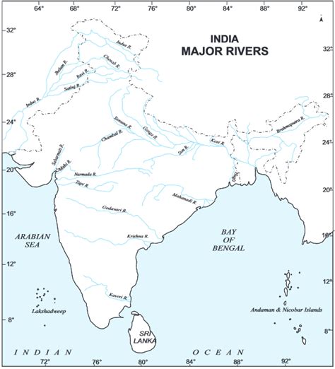 Rivers Of India Geography Study Material And Notes