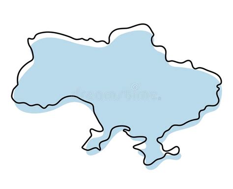 Imagem De Estilo Plano Do Conjunto De Contornos Do ícone Ukraine Do