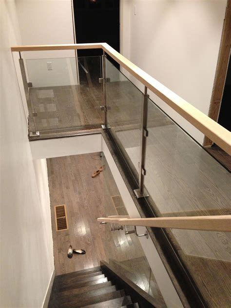 Banister For Open Stairs Glass Railing Glass Wall For