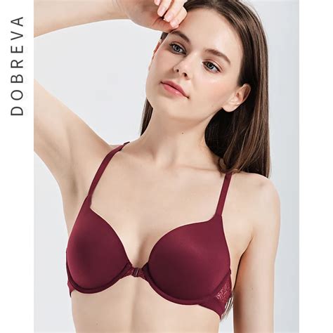 dobreva women s front closure bra seamless t shirt racerback underwired bra in bras from