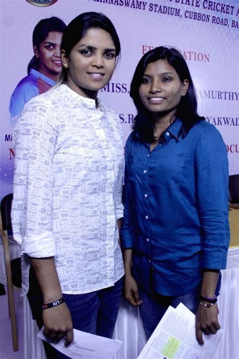 She made her debut in international cricket at the age of 18 in a one day international against england women at derby on. KSCA felicitates Rajeshwari Gayakwad, Veda Krishnamurthy