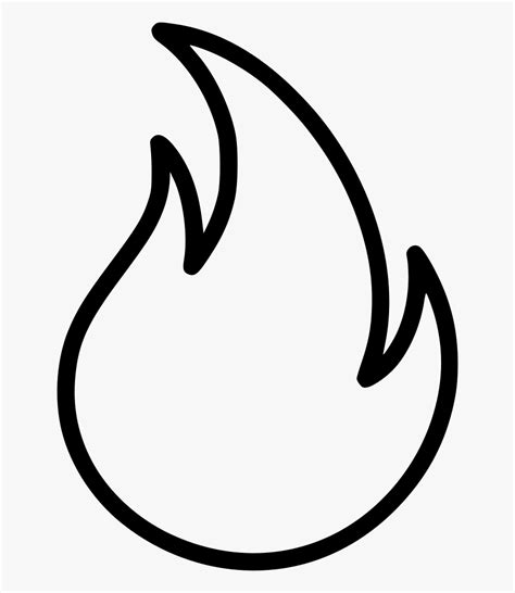 Flame Fire Clipart Black And White Flame Silhouette Fire Shape Black