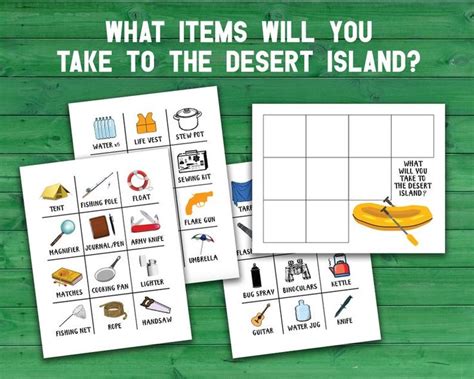 Decision Quest Desert Island Survival Group Communication And Etsy Desert Island Island