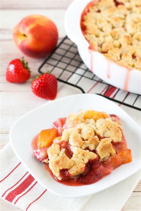 grain free vegan strawberry peach crisp - Sarah Bakes Gluten Free