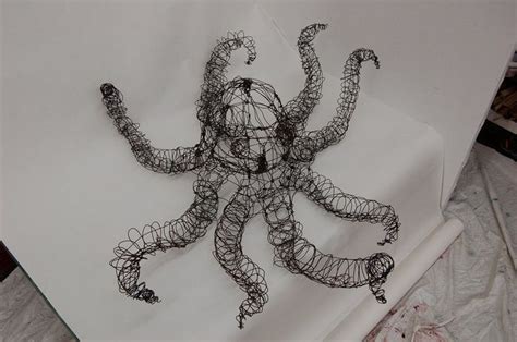 Wire Octopus By Y0ub3l0ng Wire Sculpture Art Wire