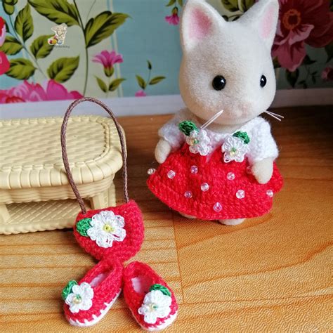 Calico Critters Sylvanian Families Crochet Clothesoutfit For Etsy