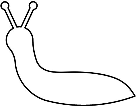 Slug Clip Art Black And White