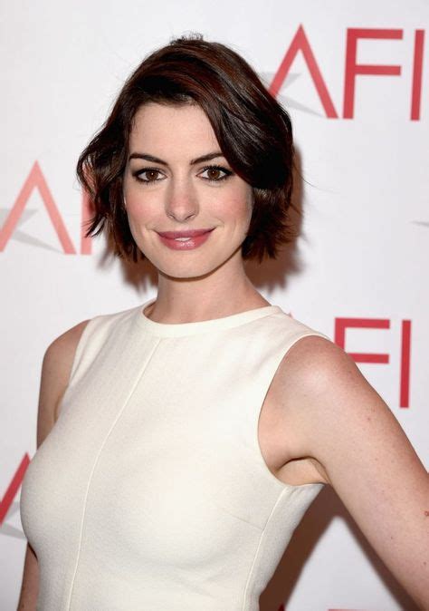 Anne Hathaway Short Curly Bob Hairstyles Celebrity Bobs Hairstyles