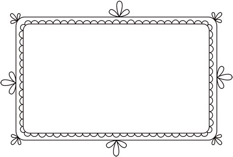 Free Clip Art And Brushes Digital Frames With Scalloped Borders