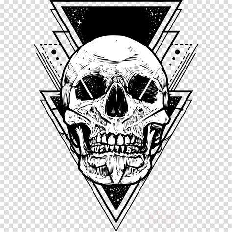 Cool Skull Tattoo Design Drawing Png Png Svg Clip Art