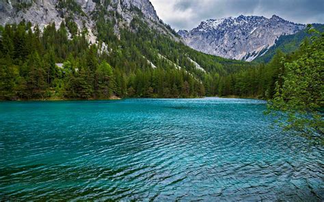 853867 4k 5k Grundlsee Austria Summer Mountains Lake Alps Crag