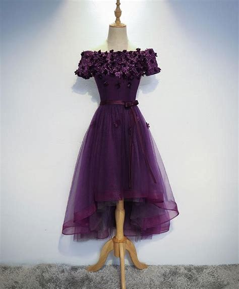 7modern Purple High Low Dresses Viagraerection