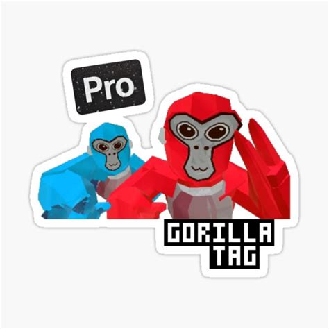 Gorilla Tag Pro Sticker For Sale By Dugarts Redbubble