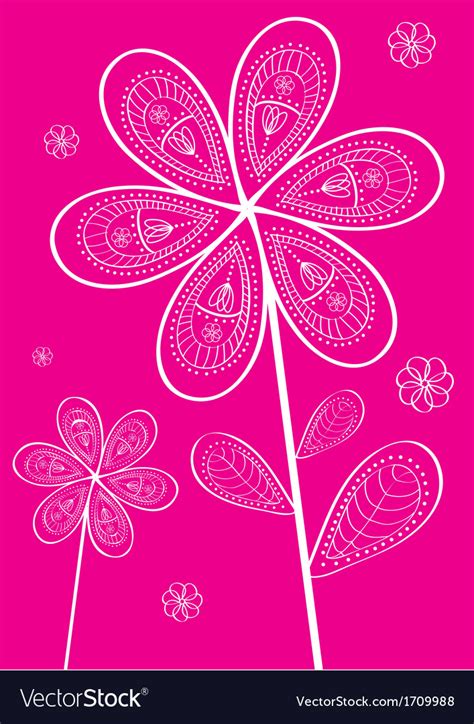 Abstract Floral Design Royalty Free Vector Image