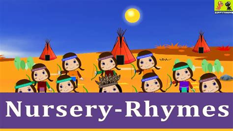 Animated Nursery Rhymes Ten Little Indians Tutorial Kids Songs