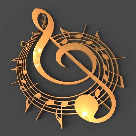 Music Logo 3d Model Cgtrader