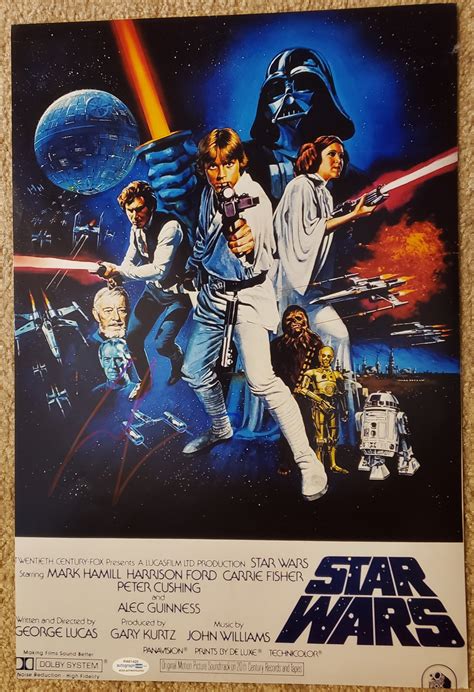 Charitybuzz George Lucas Autographed Star Wars Poster Lot 1838112