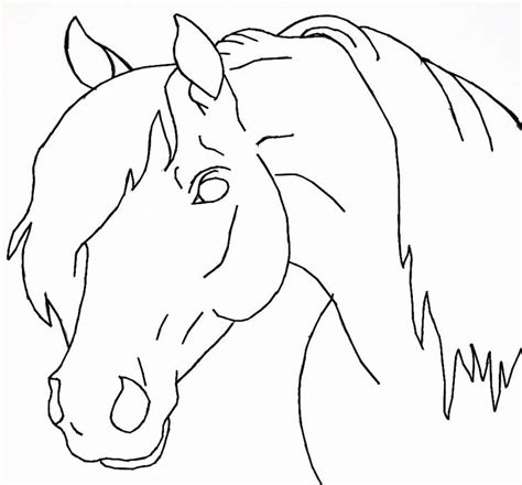 Horse Head Coloring Page Elegant Horse Head Lineart By Bluemoon124 On