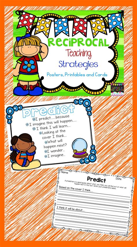 Reciprocal Teaching Strategy Reciprocal Reading Posters Cards