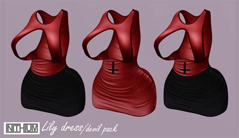 Second Life Marketplace Fruit Amer Lily Dress Devil Pack Kupra