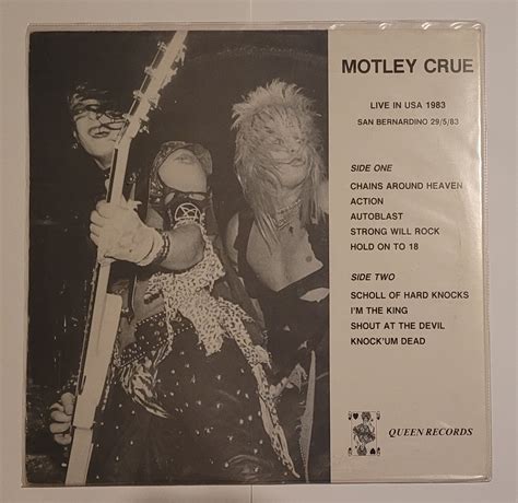 Mötley Crüe Collection 1981 2015 Mötley Crüe Live At Us Festival San Bernadinoca 1983