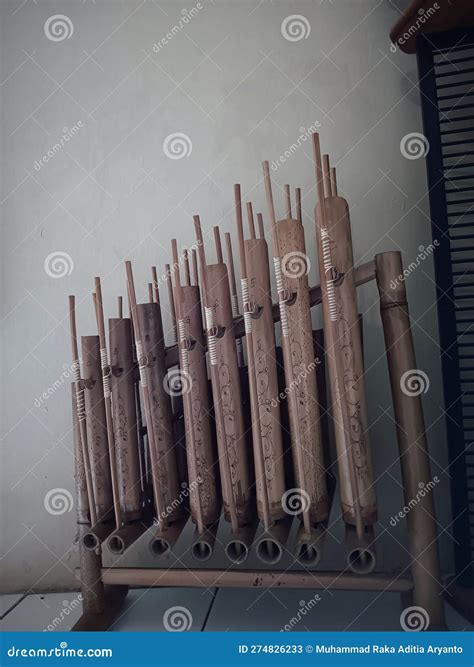 Angklung Is A Traditional Musical Instrument Made Of Bamboo And Comes