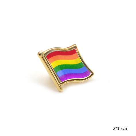 Rainbow Flag Lapel Pin Gay Lesbian Pride Lgbt Hat Tie Tack Button Badge