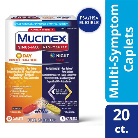 Maximum Strength Mucinex Fast Max Day Cold And Flu And Nightshift Night Severe Cold And Flu All In One