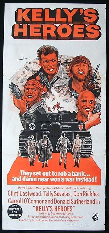 Kellys Heroes 1970 Clint Eastwood Original Movie Poster Moviemem