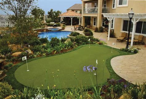 All our commercial and backyard putting green products provide consistent putting, short chips and. Custom Built Synthetic Putting Greens | Backyard Golf Practice