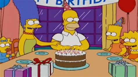 Simpsons Homer GIF Simpsons Homer Happy Birthday Descubrir Y Compartir GIFs