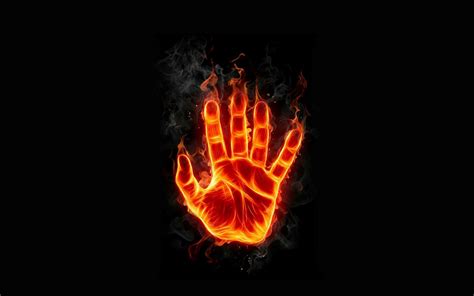 Wallpaper Hand Fire Flame Creative Design 1920x1200 Hd Picture Image