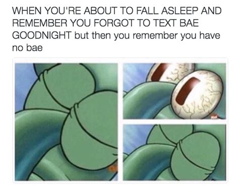 How I Sleep At Night Meme Squidward