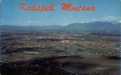 Birds Eye View Of Kalispell Montana
