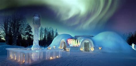 snow hotels  igloos alternative accommodation  finland discovering finland