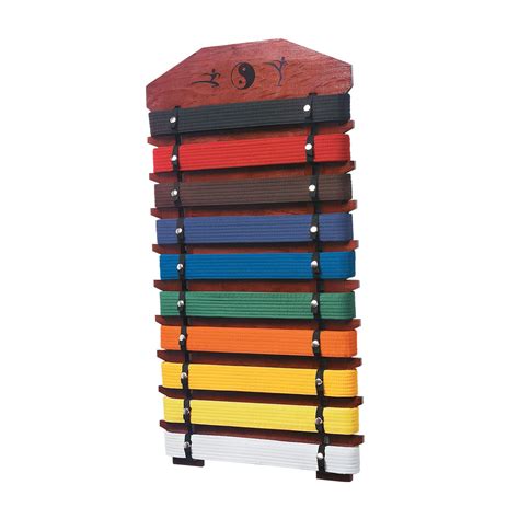 The hook hangs from any closet rod, keeping. Karate Belt Display Rack - 10 Level Karate Taekwodno ...